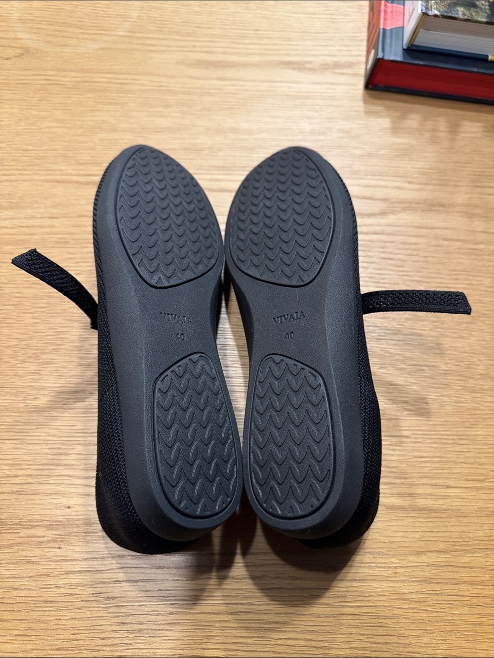 Vivala Black Mary Jane Knit Loafers with Cushioned Insole - Picture 6 of 7